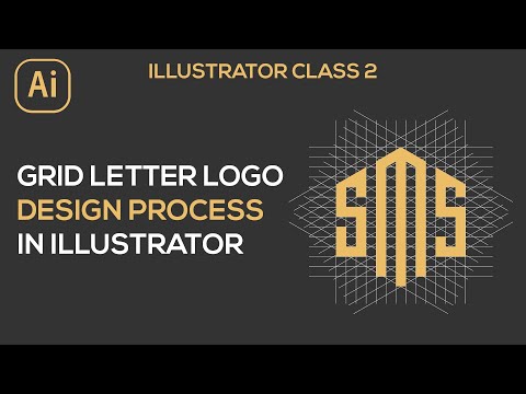 How To Design Your Logo Letters In Any Shape | Adobe Illustrator Tutorials | Grid Logo Class 2 [Video]