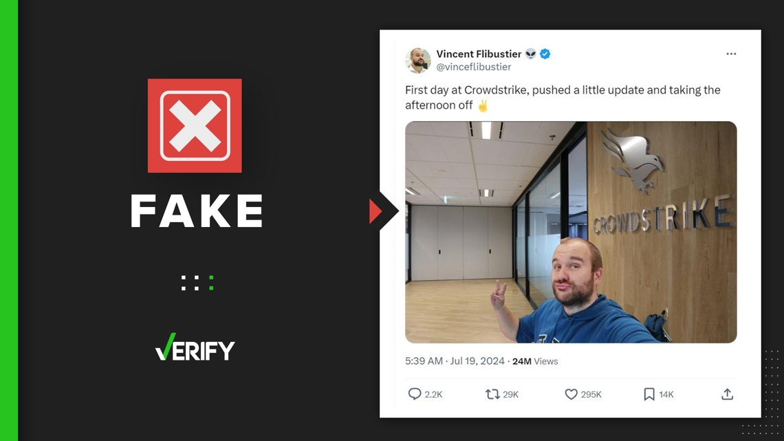 Viral CrowdStrike outage social media photo is fake [Video]