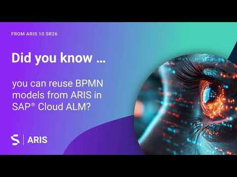 Sync BPMN models between ARIS and SAP® Cloud ALM [Video]