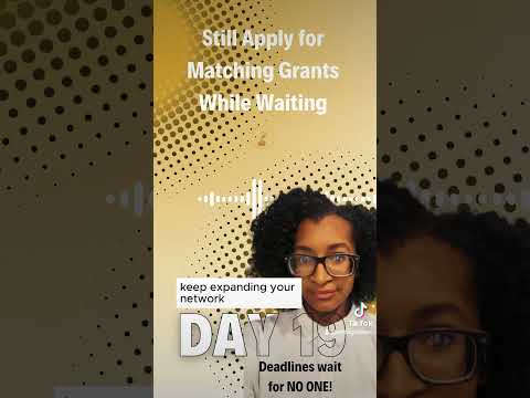 Day 19: The reality is...grant funding isn