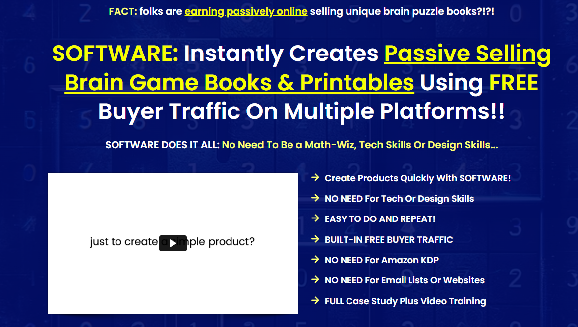 Brain Game Prints Review  The Wolf Of Online Marketing [Video]