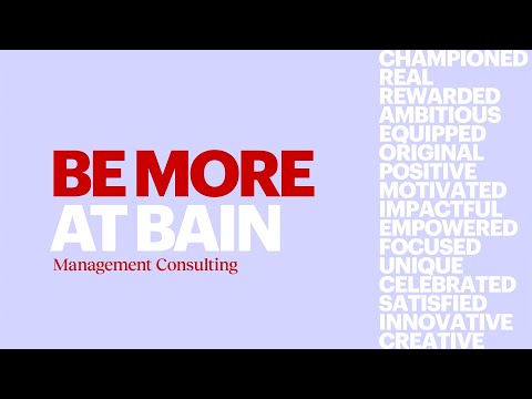 Management Consulting at Bain [Video]