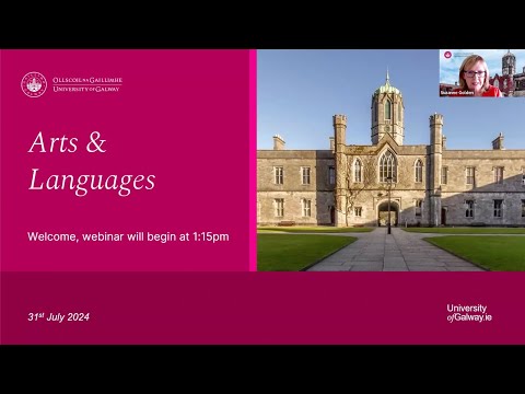 July Lunchtime Webinars – Arts & Languages [Video]