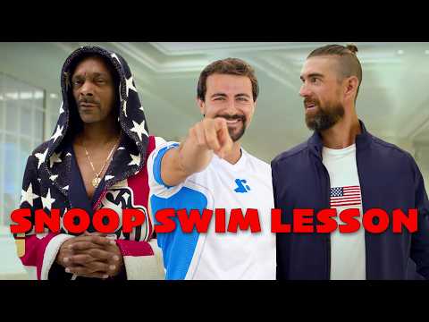 Watch Teaching Snoop Dogg How To Swim (ft. Michael Phelps) Celeb Video