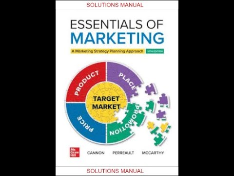 ESSENTIALS OF MARKETING A MARKETING PLANNING STRATEGY APPROACH 18TH EDITION BY WILLIAM D  PERREAULT, [Video]