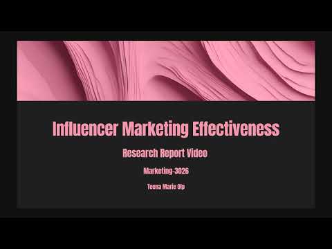 Influencer Marketing Effectiveness [Video]