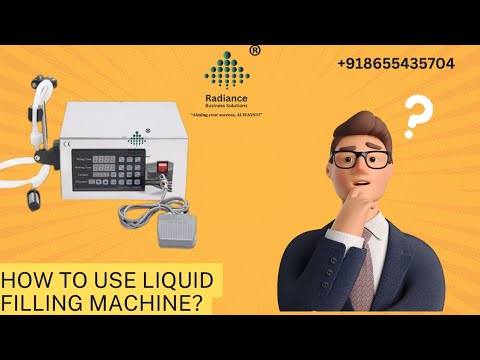 How to use Liquid filling Machine. [Video]