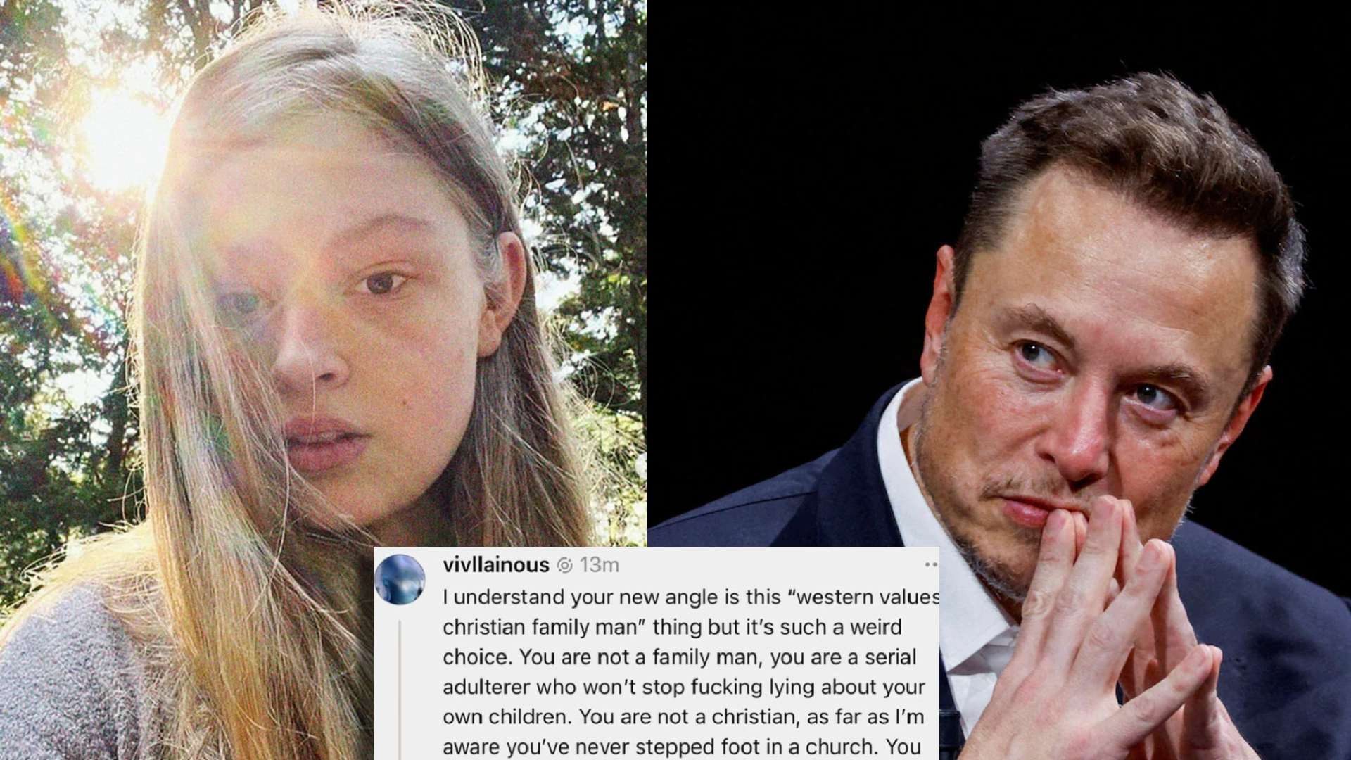 Elon Musks Daughter Tears Him A New One In Scathing Post Over Misgendering: ‘You Are Not A Family Man [Video]