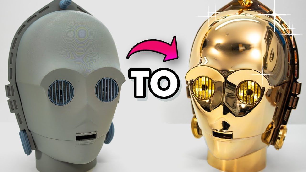 How HEN3DRIK Electroplated This 3D Printed C-3PO Prop  Adafruit Industries  Makers, hackers, artists, designers and engineers! [Video]