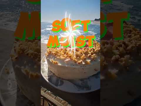 Carrot Cake Soft & Moist with Walnuts – 1877 Doughnut Bar in Swakopmund Namibia. [Video]