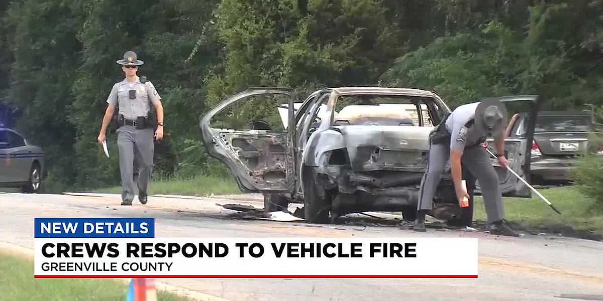 Crews respond to vehicle fire in Greenville Co. [Video]