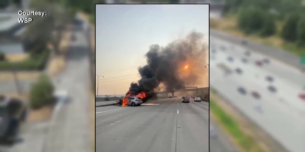 Army Ranger uses years of military experience to rescue man from fiery car crash [Video]