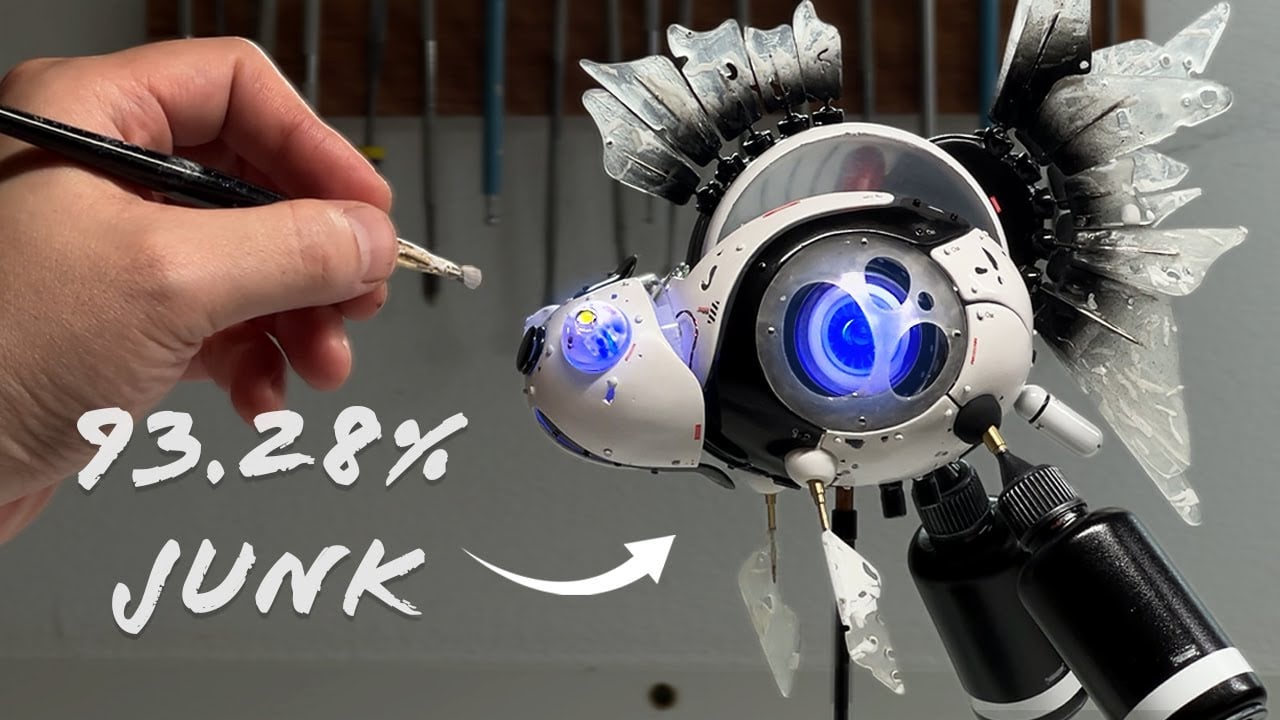 TMO STUDIO Made a Full Mecha Space-Roving Goldfish with Junk  Adafruit Industries  Makers, hackers, artists, designers and engineers! [Video]