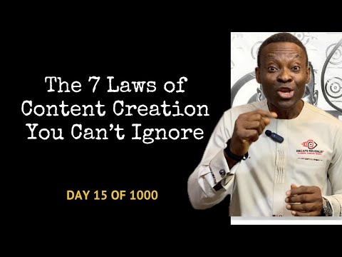 Day 0015: Mastering The 7 Laws Of Successful Content Marketing. [Video]