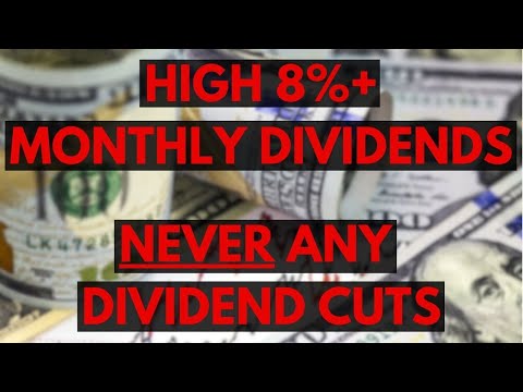 High Yield Monthly Dividend Stocks With NEVER Any Cuts [Video]