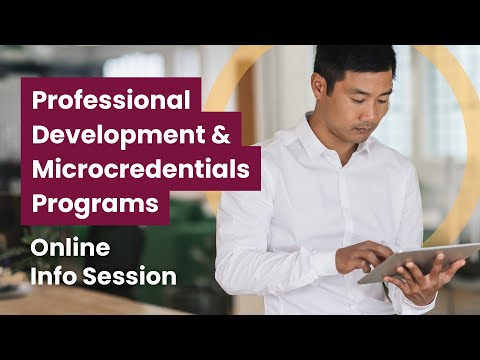 Professional Development & Microcredentials Info Session Fall 2024 [Video]