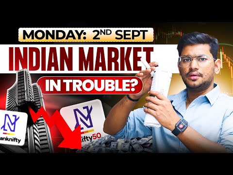 Indian Market in Trouble ?GDP Slowdown- Global & Indian Market Analysis| Intraday Trading 02 Sep 24 [Video]