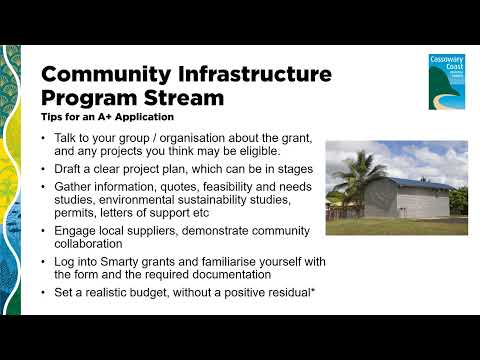 CCRC Community Grants Information Session –  Community Infrastructure [Video]