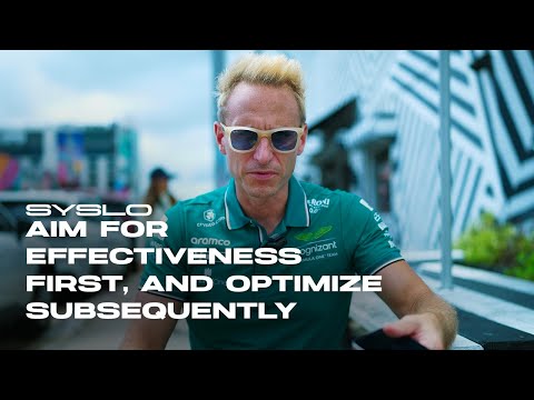 Aim for Effectiveness First, and Optimize Subsequently – Robert Syslo [Video]