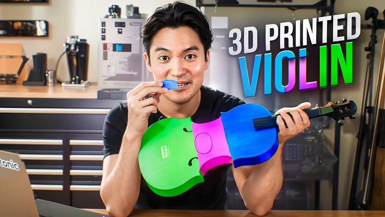 Ray Chen 3D Prints a Violin  Adafruit Industries  Makers, hackers, artists, designers and engineers! [Video]