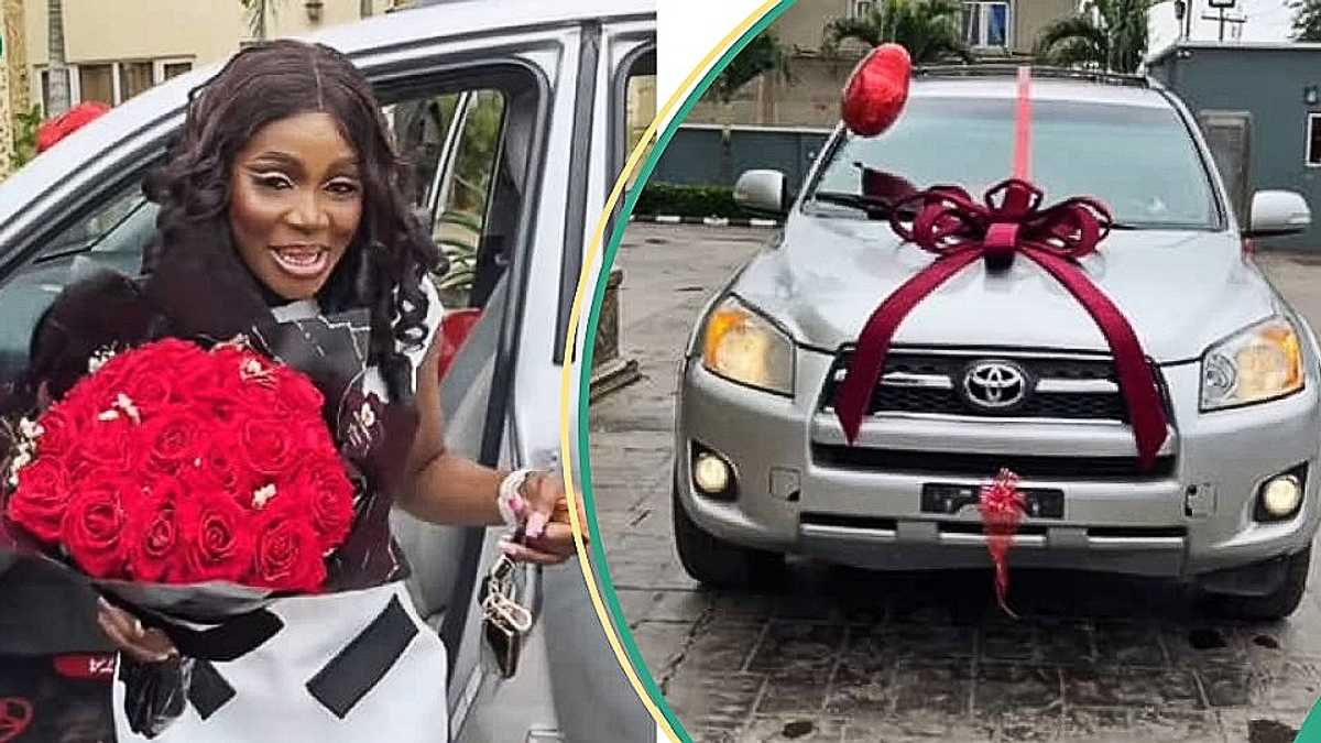 “What Is Your Source of Income?” Reactions as Nigerian Lady Flaunts Luxurious New White Car in Video