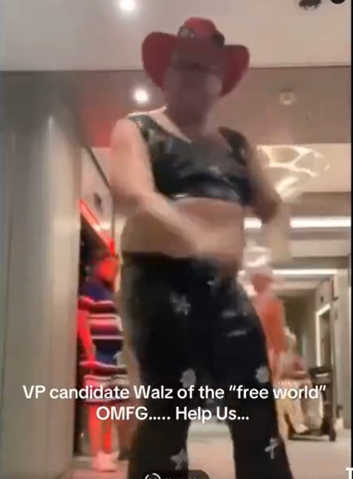 FACT CHECK: Does This Video Show Tim Walz Dancing in Crop Top and Cowboy Hat to Beyonce’s ‘Texas Hold ‘Em’?