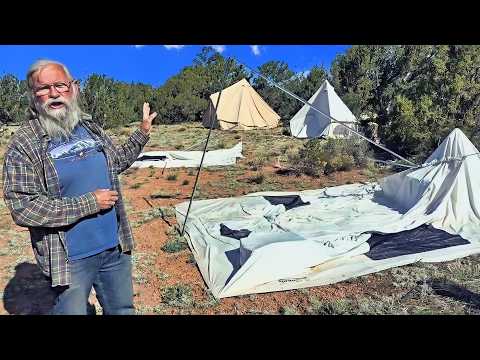 BRUTAL Winter Winds vs. 4 Canvas Tents – Which One Survived? [Video]