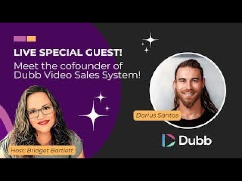 Video marketing with our special guest Darius Santos, the cofounder of Dubb| BridgetBartlett.com [Video]