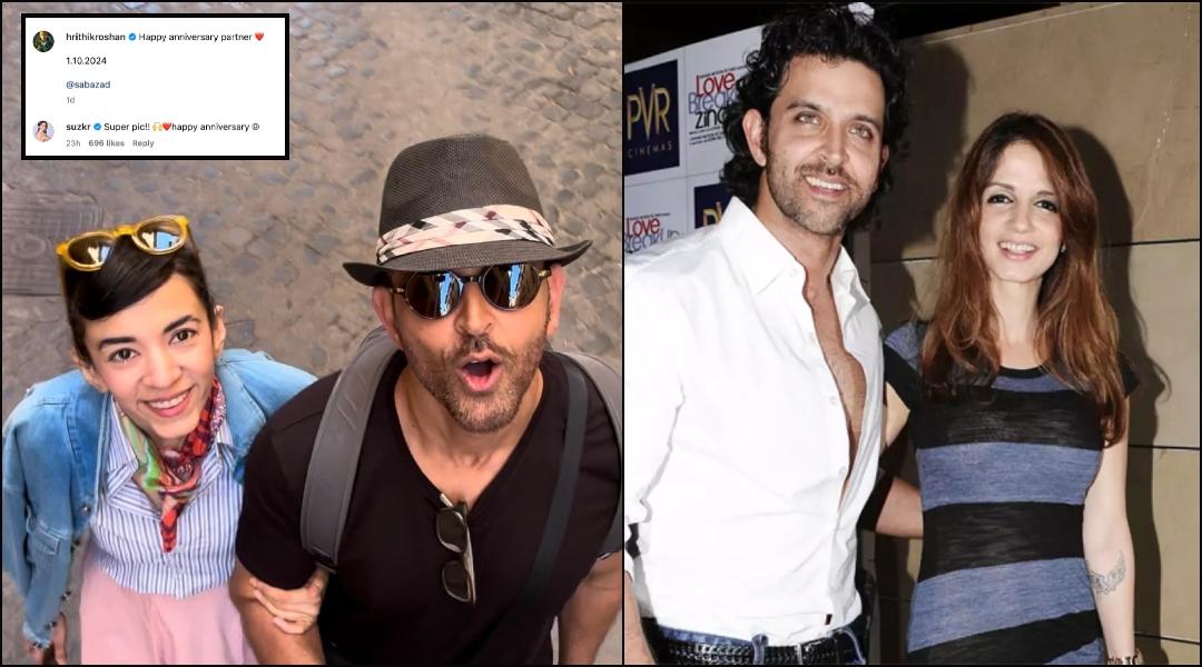 ‘Happy 3 partner’: Hrithik Roshan, Saba Azad shut down break-up rumours with their anniversary post: ex-wife Sussanne Khan reacts [Video]