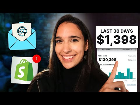 How To Set Up EMAIL Marketing for Shopify (Tutorial for Beginners) – Got My First Sale Doing This! [Video]