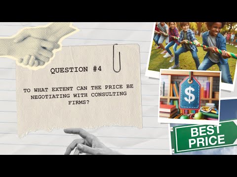 To what extent can the price be negotiating with consulting firms? [Video]