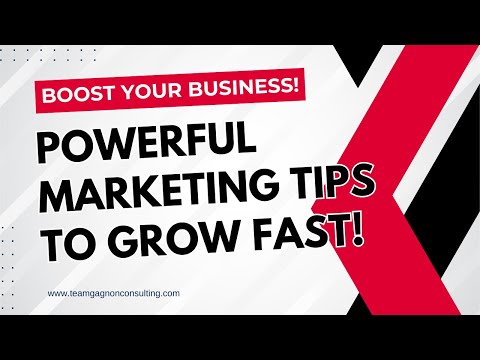 Boost Your Business: Powerful Marketing Tips to Grow Fast! [Video]