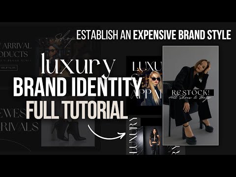 Full Luxury Brand Identity Design Tutorial | In Canva | Create A Luxury Brand Style [Video]