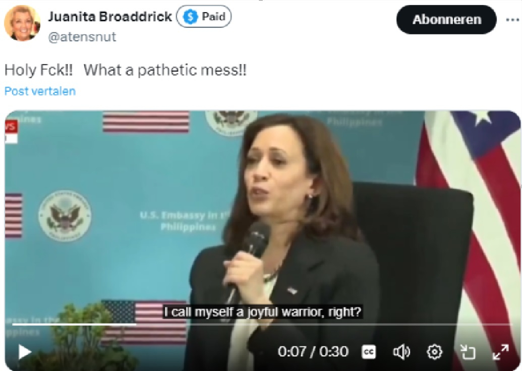 FACT CHECK: Does This Video Show Kamala Harris Drunk While Talking About Being a ‘Joyful Warrior’?