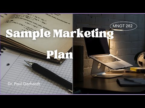 Sample Marketing Plan | Dr. Paul Gerhardt, PhD [Video]