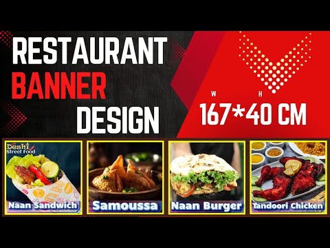 How to Design a Professional Restaurant Banner | Full Step-by-Step Tutorial | Graphic Design Tips [Video]