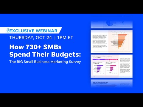 How 730+ SMB’s Spend Their Budgets : The Big Small Business Marketing Survey [Video]