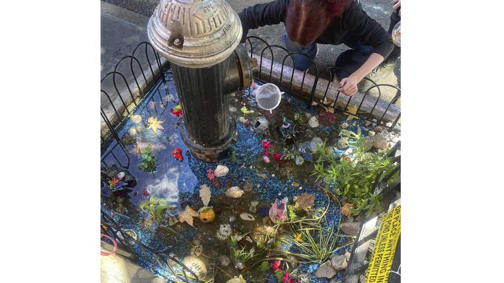 Farewell to a rogue goldfish aquarium under leaky NY fire hydrant [Video]