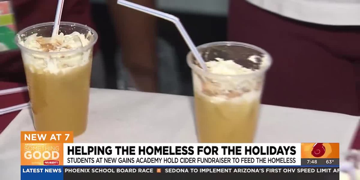 Glendale students create cider stand to raise money for people in need [Video]