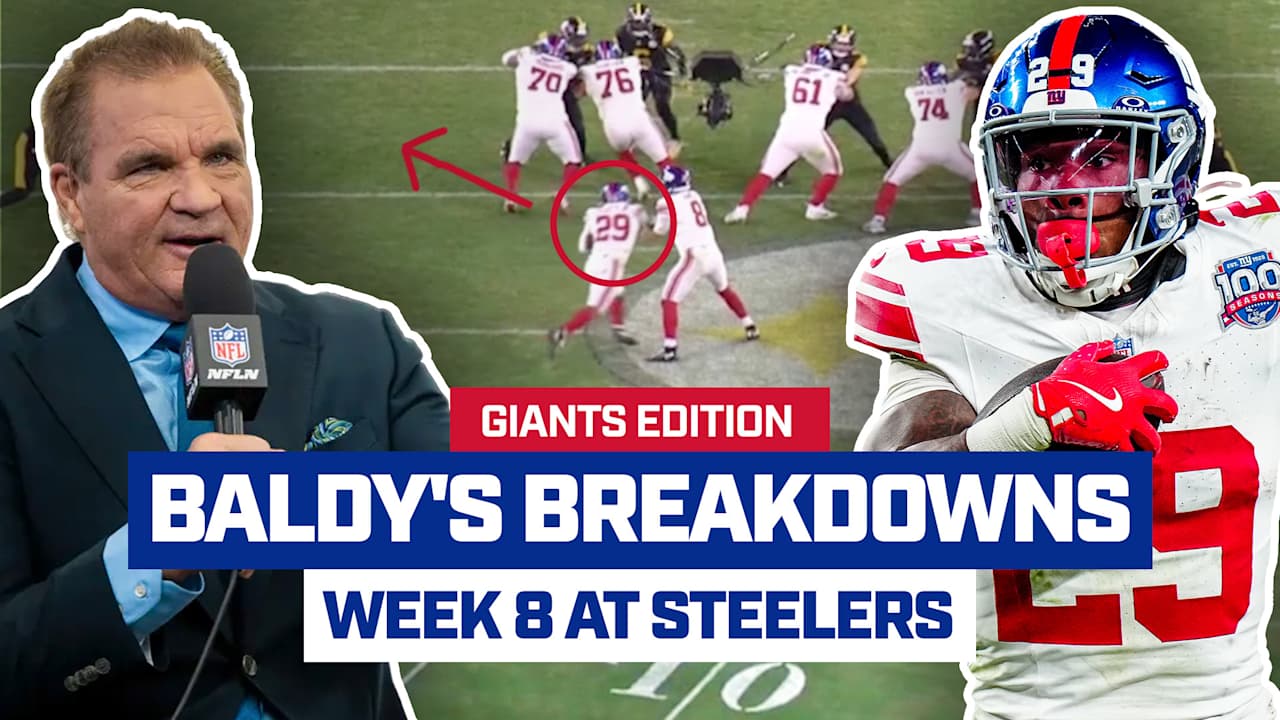 Baldy’s Breakdowns: Giants Edition | Week 8 vs. Steelers Game Tape [Video]