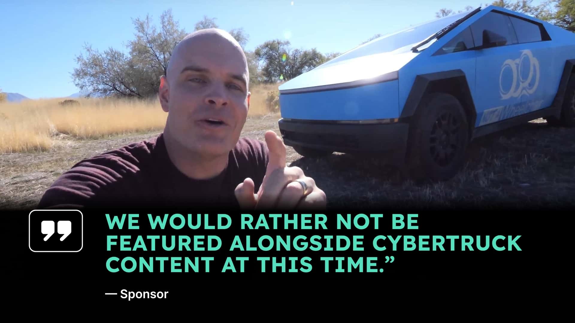 This YouTuber Bought A Cybertruck To Promote His Business. Now, His Sponsor Is Out [Video]