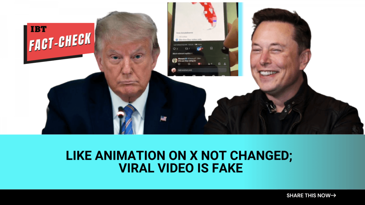 Fact check: No, Elon Musk did not change “Like” animation on X to promote Trump [Video]