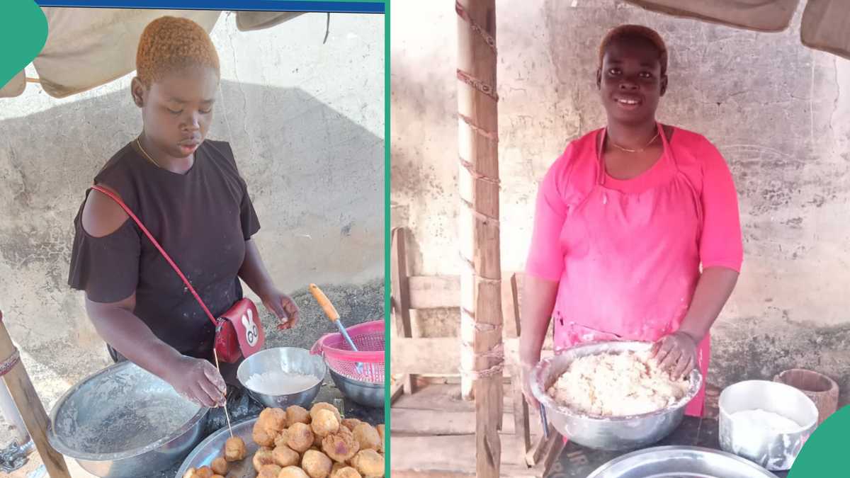 Hardworking Lady in Abuja Starts Frying Buns For Sale, Refuses to Stay Idle [Video]