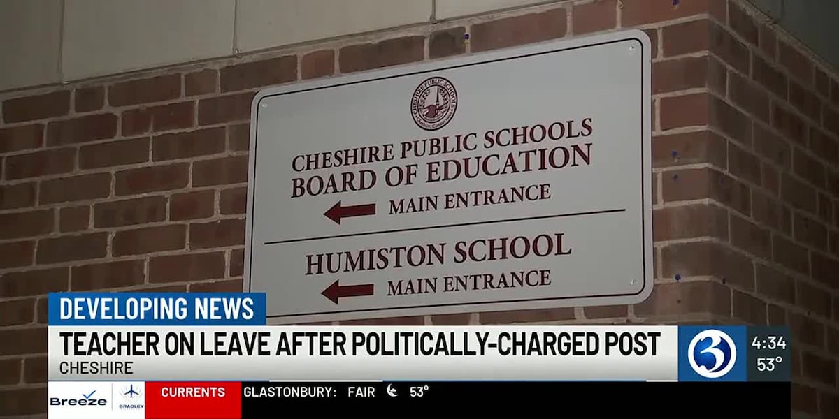 Cheshire teacher placed on leave [Video]