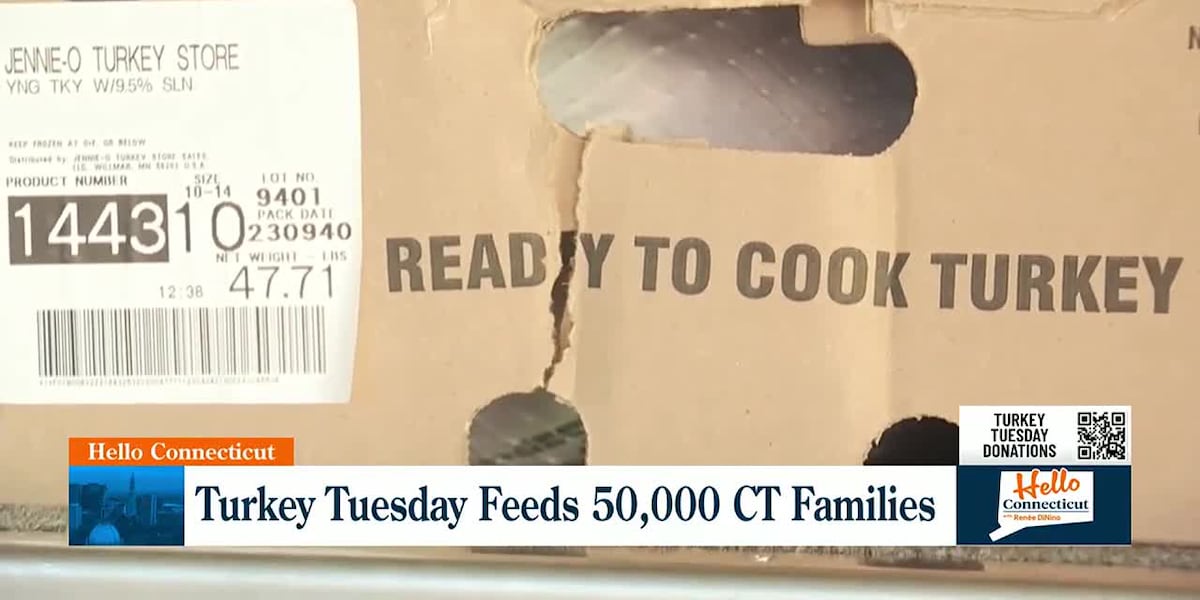 Turkey Tuesday feeds 50,000 CT families [Video]