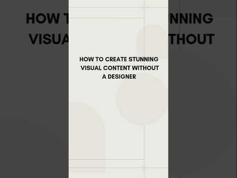 How to create stunning visual without a designer. [Video]