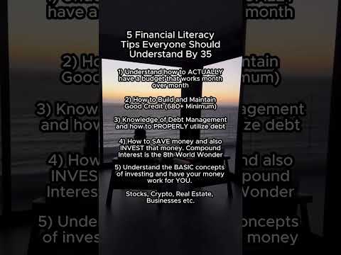 5 Financial Literacy Tips Everyone Should Know By 35 [Video]