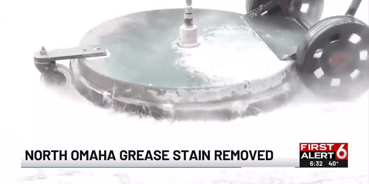 Omaha business helps clean up grease stain at MLK Jr. Memorial [Video]