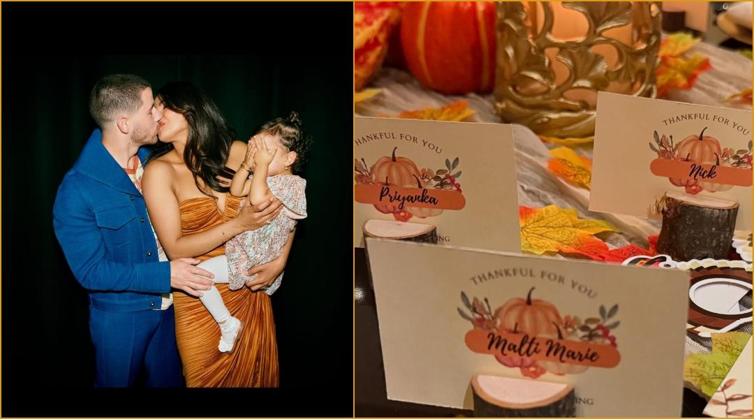 Of Coffee, cookies and apple pie: Desi girl Priyanka Chopra hosts Thanksgiving dinner with Nick Jonas, Malti Marie in London [Pics] [Video]