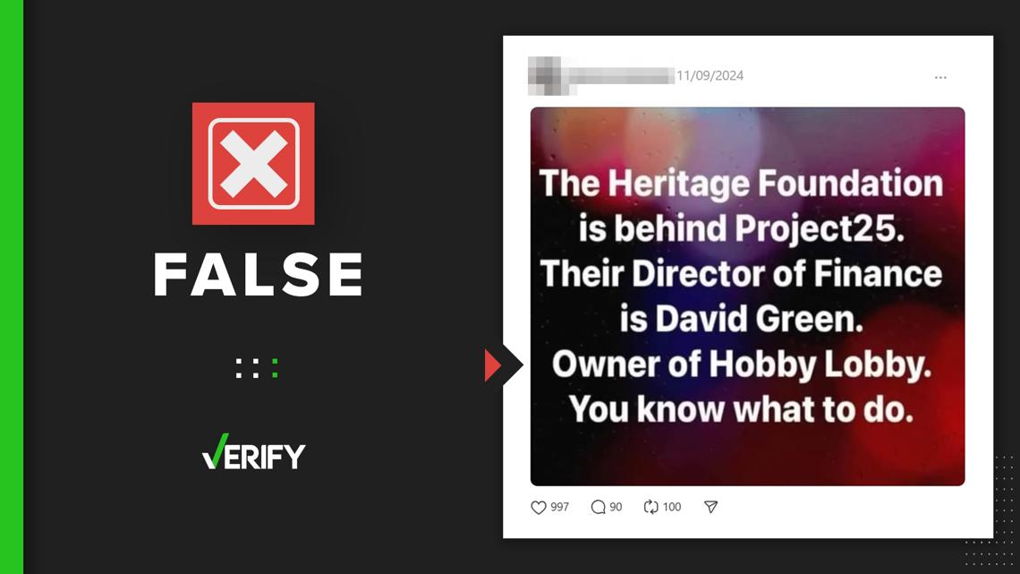 Does Heritage Foundations finance director David Green own Hobby Lobby? [Video]